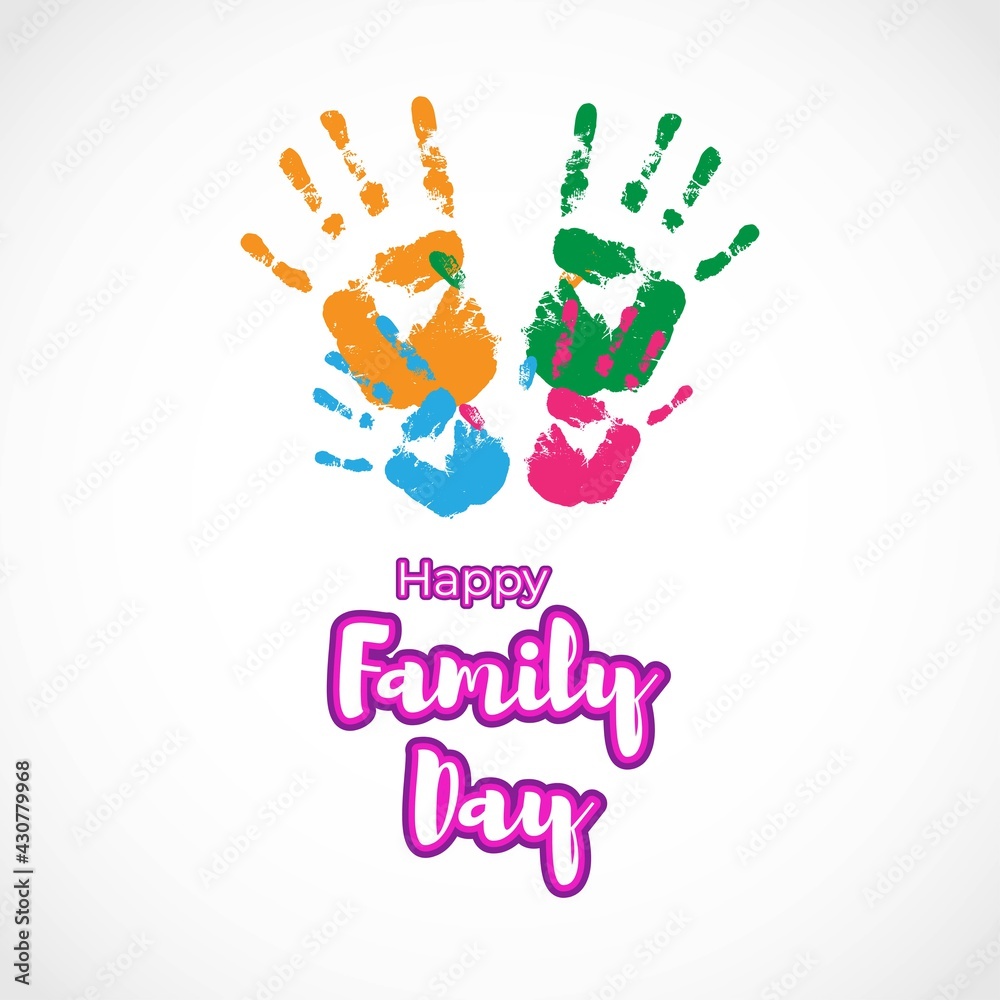 Vector illustration for International family day