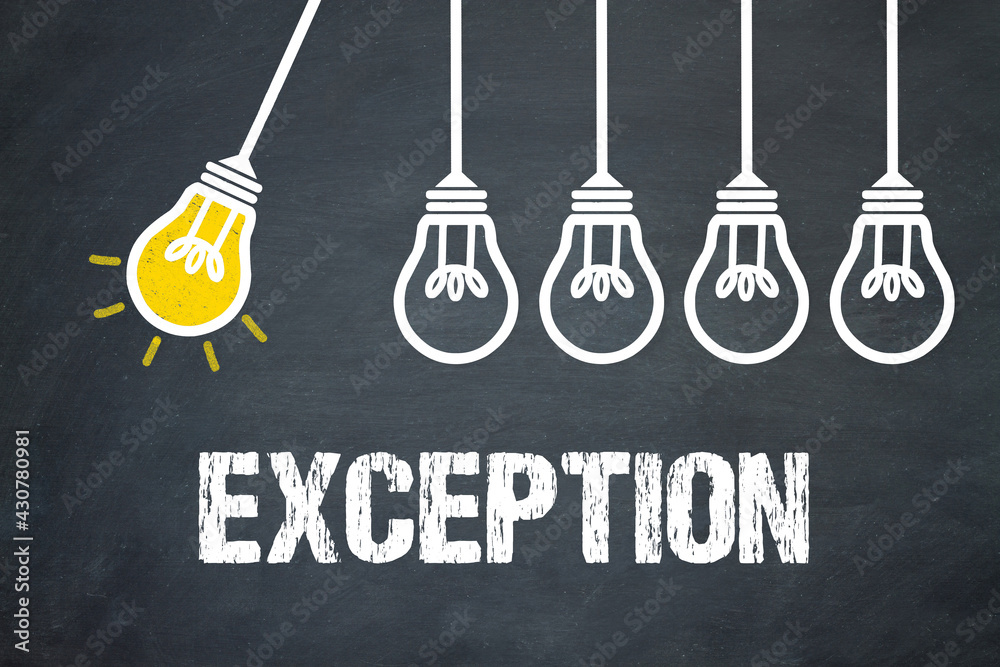 Fototapeta premium Exception