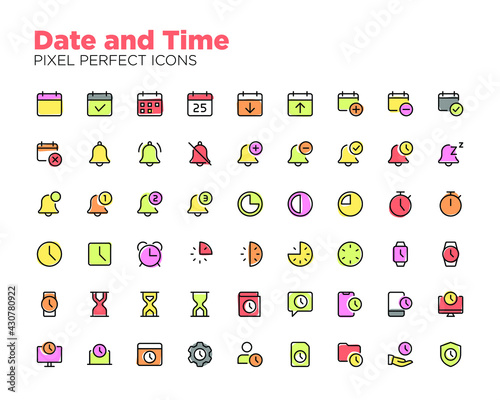 Date and Time Icons