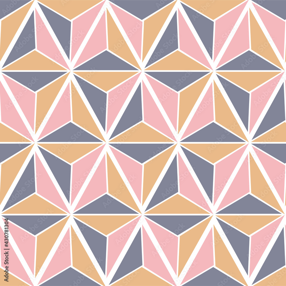 Triangle pattern for the print, in vector