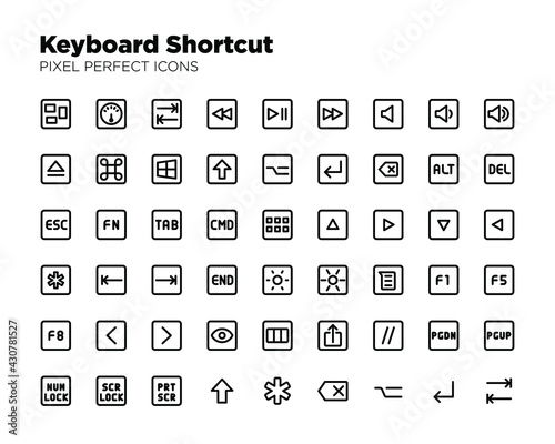Keyboard Shortcut Icons