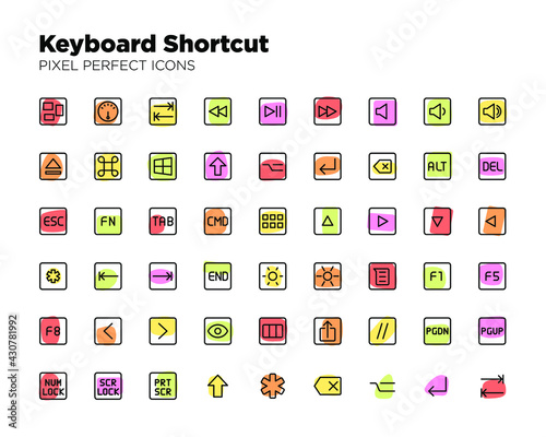 Keyboard Shortcut Icons