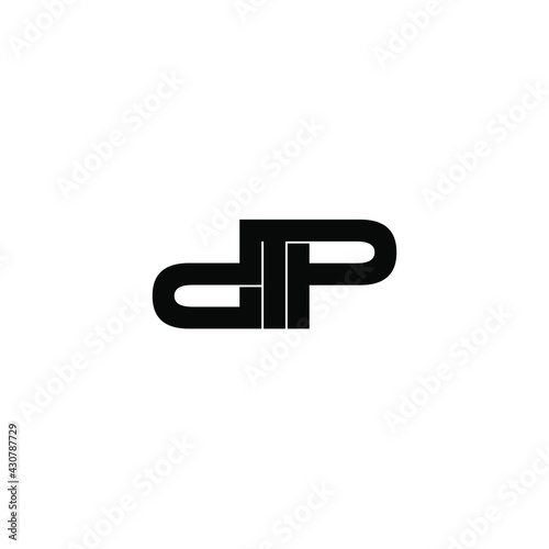 dtp letter original monogram logo design