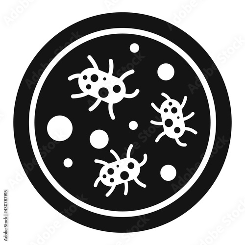 Digestion bacteria icon, simple style