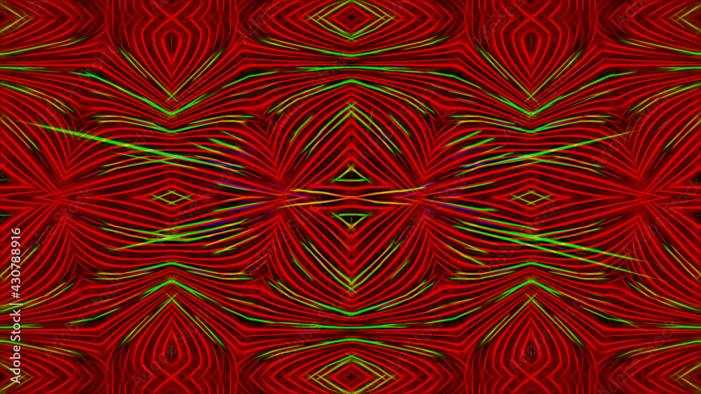 Abstract red background with neon lines Abstract red background with neon lines