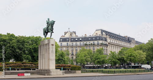  Equestrian statue of Marshal Foch in Trocadero Square