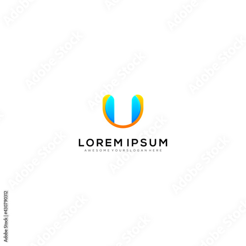 Colorful gradient style u letter logo illustration Free Download Colorful gradient style u letter logo illustration - GFXLoad