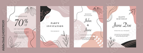 Set of abstract creative artistic templates. Universal cover Designs for Annual Report, Brochures, Flyers, Presentations, Leaflet, Magazine.