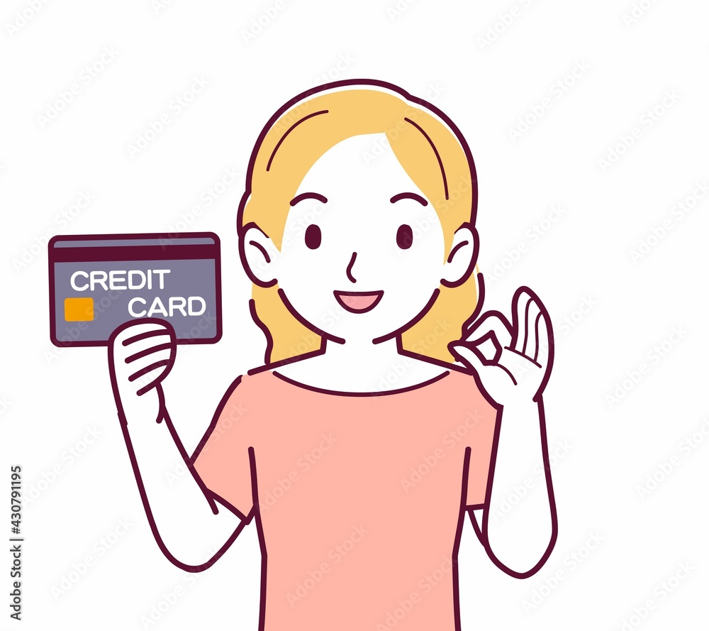 金髪の髪の女性