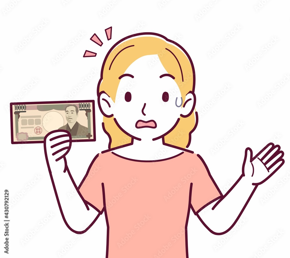 金髪の紙の女性 金髪の紙の女性