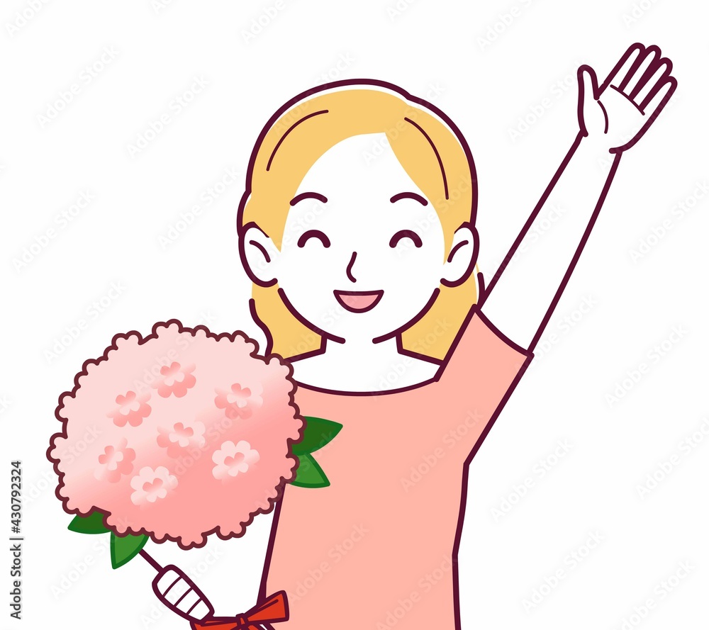 金髪の紙の女性 金髪の紙の女性