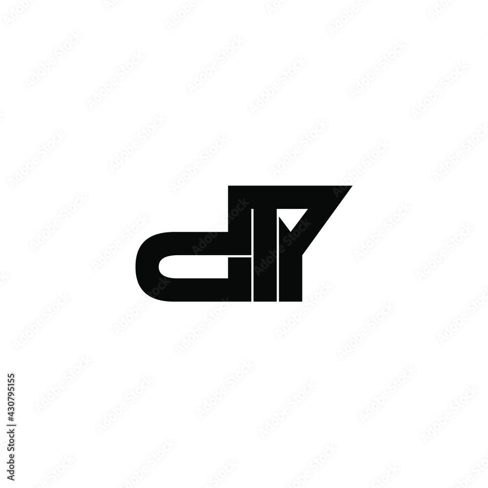 dty letter original monogram logo design dty letter original monogram logo design