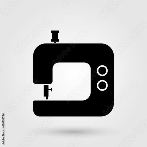 Electric sewing machine. Sewing equipment symbol.