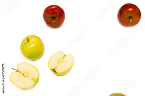 Red and green apples