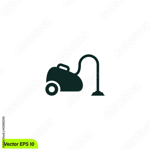 vacuum cleaner icon logo