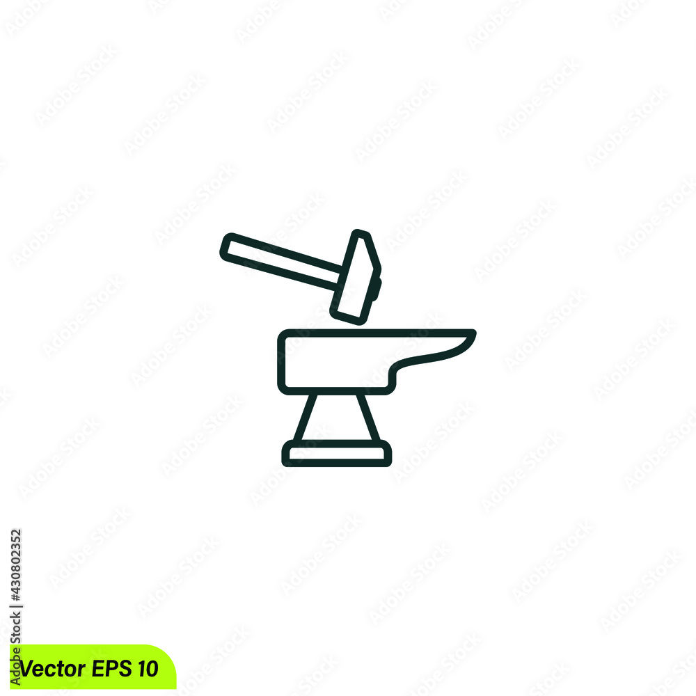 blacksmith icon vector design element blacksmith icon vector design element
