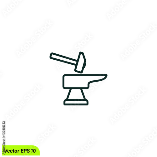 blacksmith icon vector design element