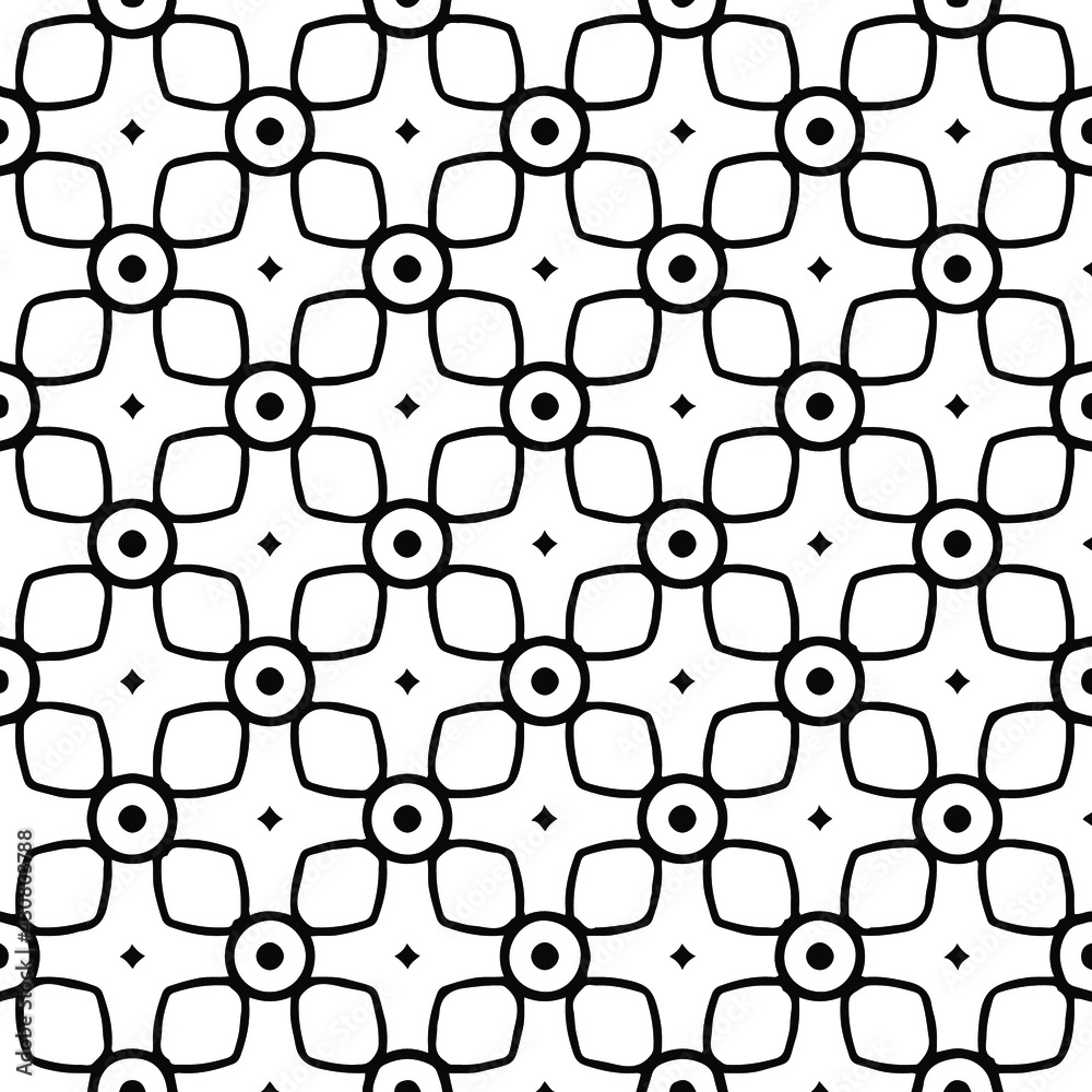 Geometric vector pattern with triangular elements. Seamless abstract ornament for wallpapers and backgrounds. Black and white colors. Geometric vector pattern with triangular elements. Seamless abstract ornament for wallpapers and backgrounds. Black and white colors.