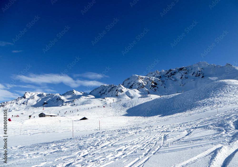 Ski resort in the alps