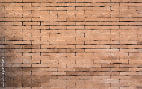 Brick wall background, no joints between the bricks