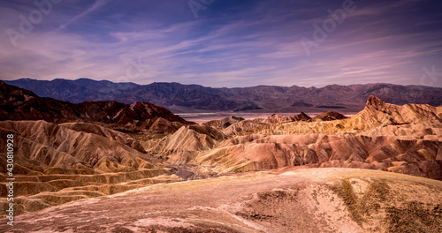 Zabriskie point, death valley, california, usa