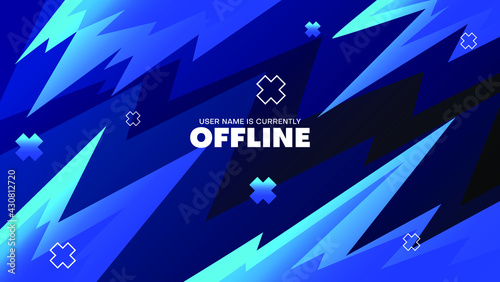 gaming banner background for streaming offline mode