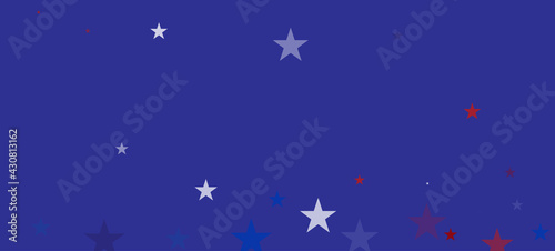 National American Stars Vector Background. USA 4th of July Labor President's Veteran's Memorial 11th of November Independence Day