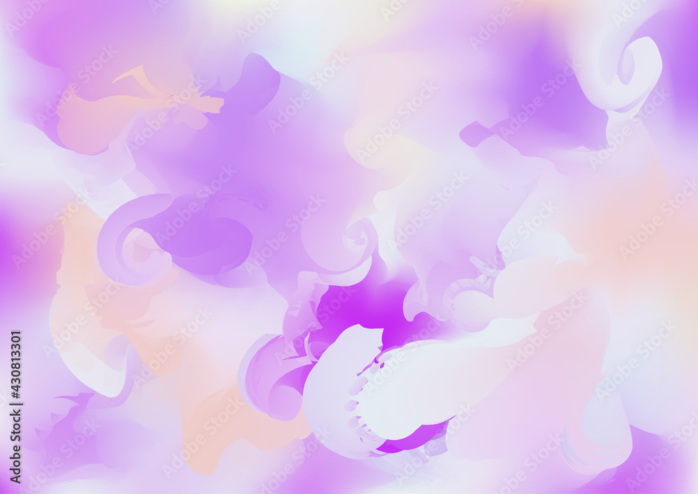 Holograph Trendy Banner. Fluorescent Holographic Fluid Light Holograph Trendy Banner. Fluorescent Holographic Fluid Light