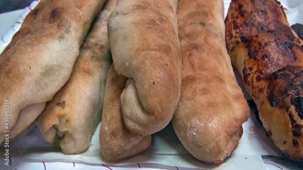 Close up of some filled and toasted sandwiches. Close up of some filled and toasted sandwiches.