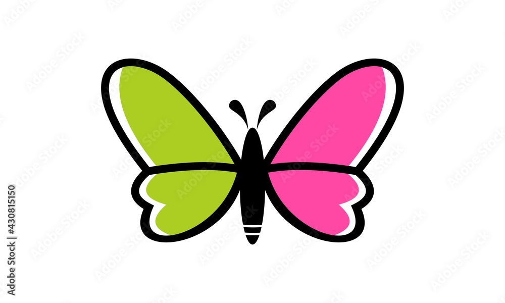 cute butterfly logo cute butterfly logo