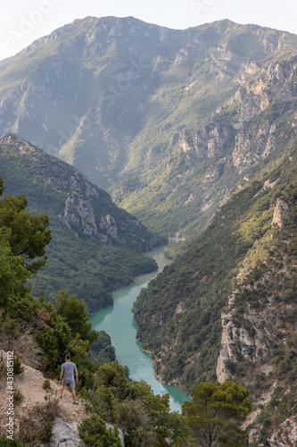Fototapeta Naklejka Na Ścianę i Meble -  View of the Verdon gorge in the south of France