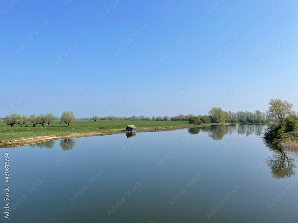 Kazematten next to a river around Doesburg