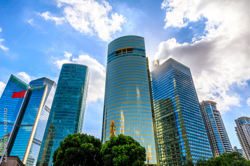 Urban architecture and natural scenery of Shanghai, China