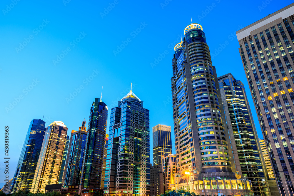 Fototapeta premium Urban architecture and natural scenery of Shanghai, China