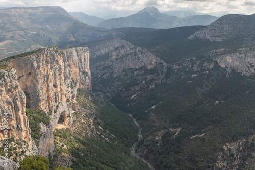 View of the Verdon gorge in the south of France