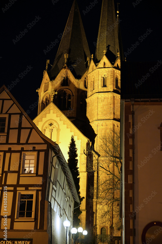 Fototapeta premium Altstadt mit Marienkirche