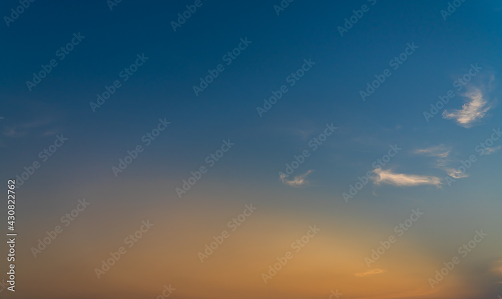 sunset sky and clouds background 