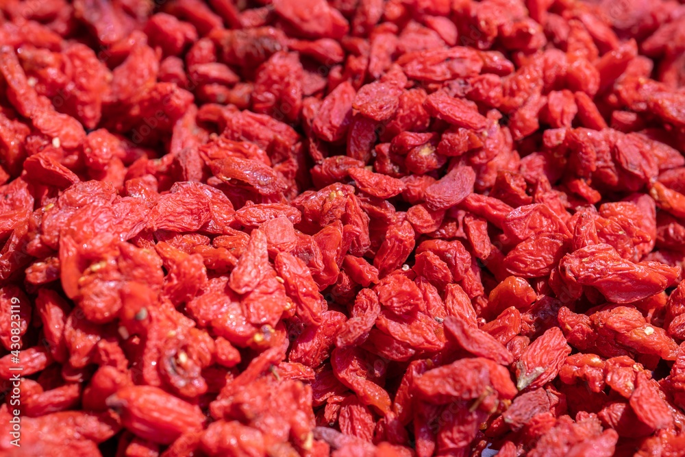 Dried Wolfberry or Goji berries, Chinese Herbal healthy food source of Vitamin C Dried Wolfberry or Goji berries, Chinese Herbal healthy food source of Vitamin C
