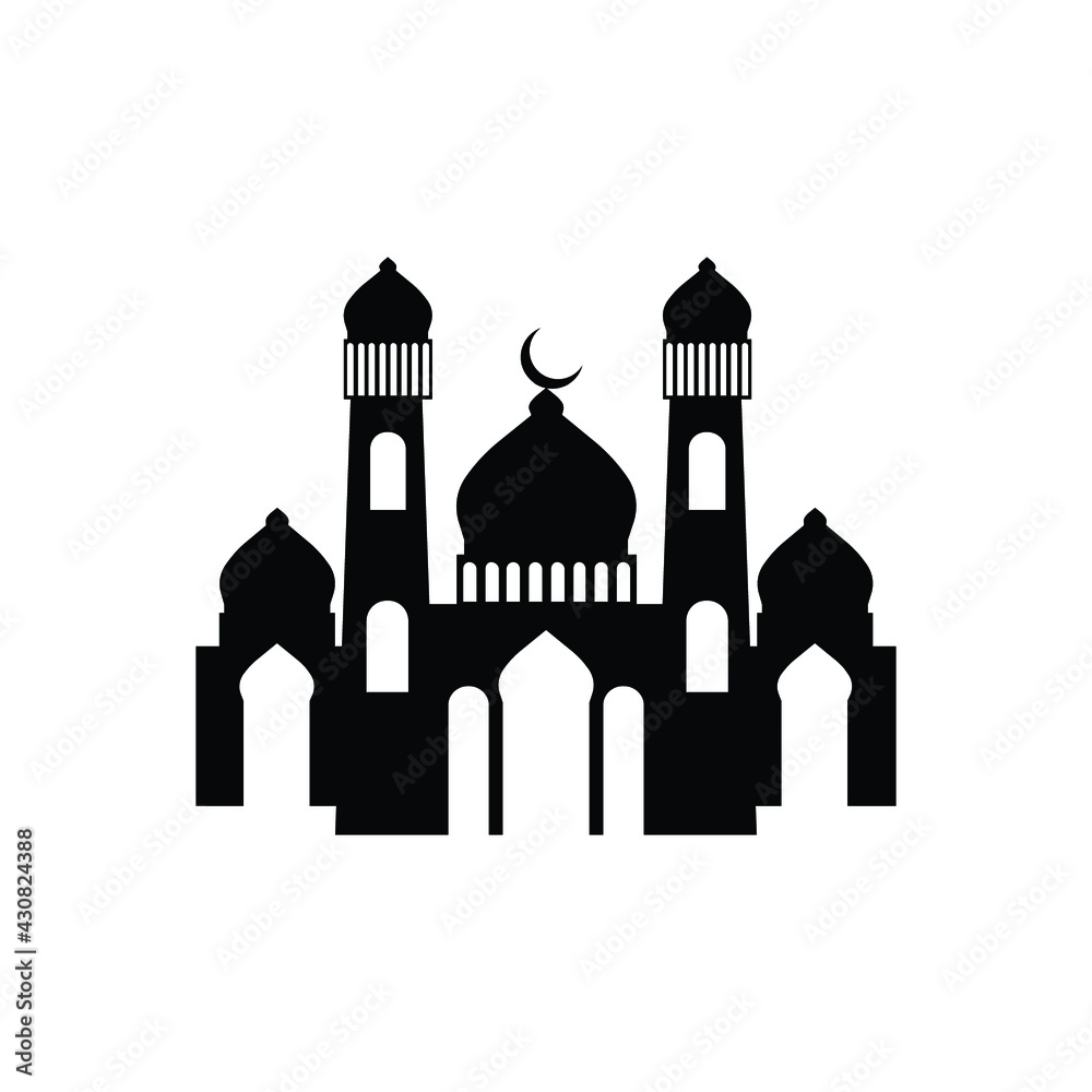 mosque logo icon design template