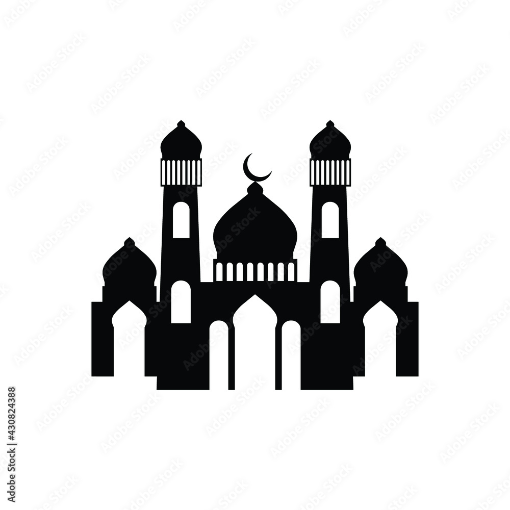 mosque logo icon design template mosque logo icon design template
