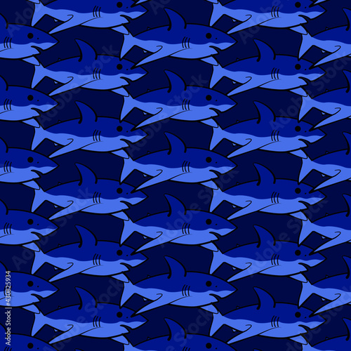 patrón de tiburones