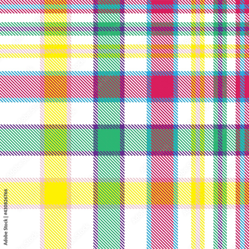 Rainbow Plaid Tartan Checkered Seamless Pattern Rainbow Plaid Tartan Checkered Seamless Pattern