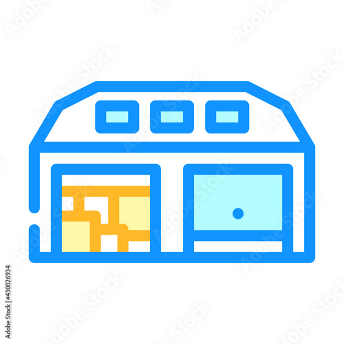warehouse wholesale color icon vector. warehouse wholesale sign. isolated symbol illustration