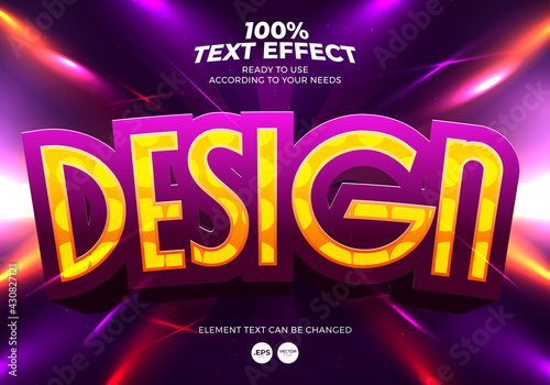 Design Editable Text Effect