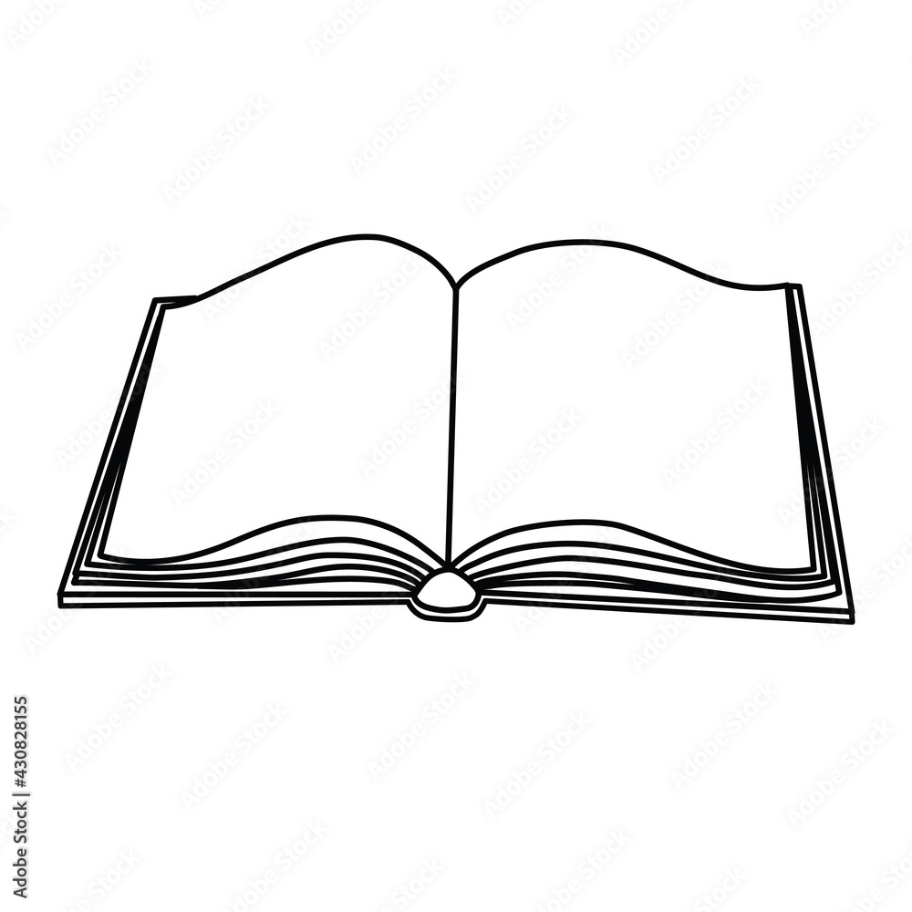 books sketch vector and illustration, black and white. books sketch vector and illustration, black and white.
