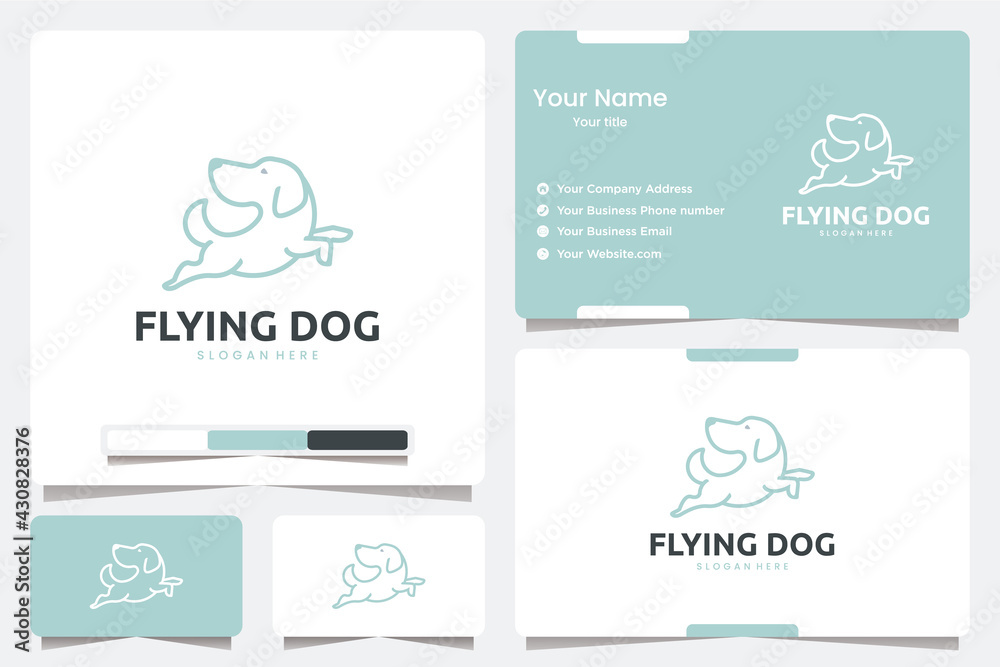 flying dog , logo design 