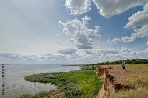 Steppe on the banks of the Volga