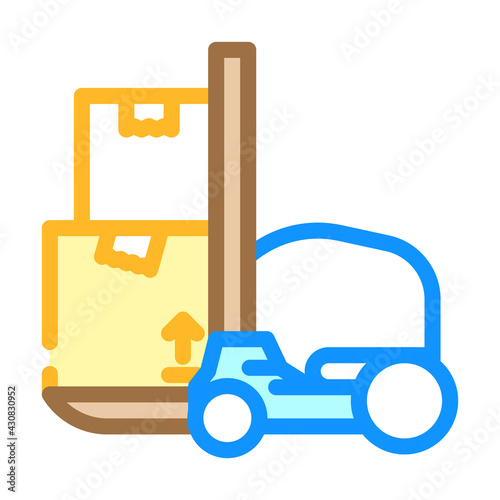 loader wholesale color icon vector. loader wholesale sign. isolated symbol illustration