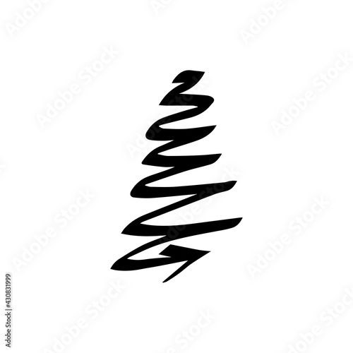 Arrow icon in a trendy flat style, isolated on a white background. Arrow symbol for your website design, logo, app, user interface.
