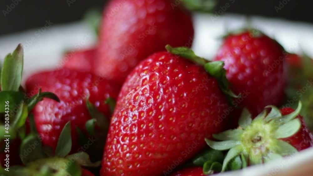 Fresh strawberries in white bowl
Fresh strawberries in white bowl
